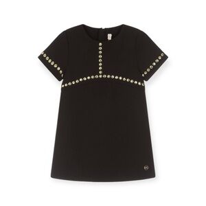MICHAEL KORS KIDS
GIRLS BLACK GOLD STUDDED DRESS